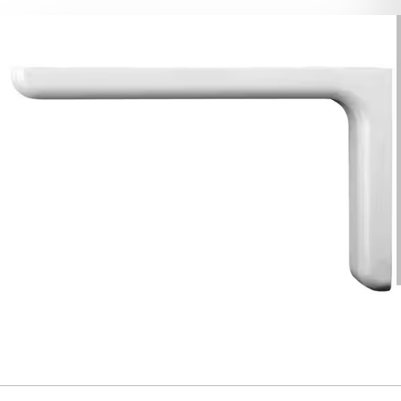 Set of 2Everbilt 9 in. L White Steel Decorative Shelf Bracket - Picture 7 of 11